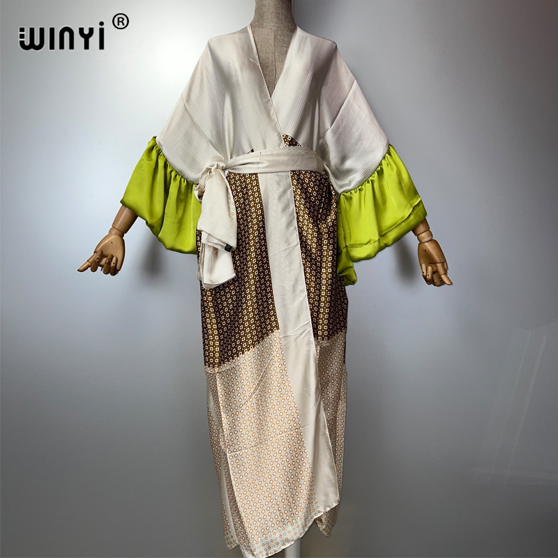 Cover Up Kaftan - WINYI Summer Kimono Party Dress Beach