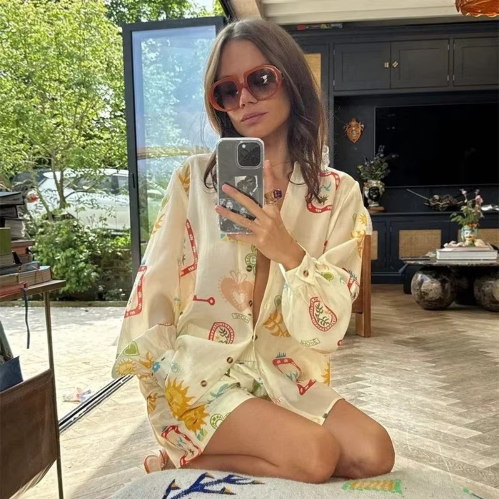 Women Casual Elastic Waist 2pc - Romper Floral Print recension och pris