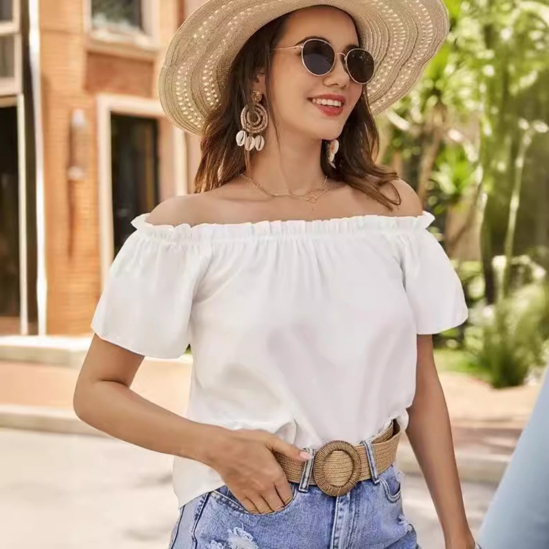 Summer Off Shoulder Blouse For - Blouse Off Shoulder recension och pris