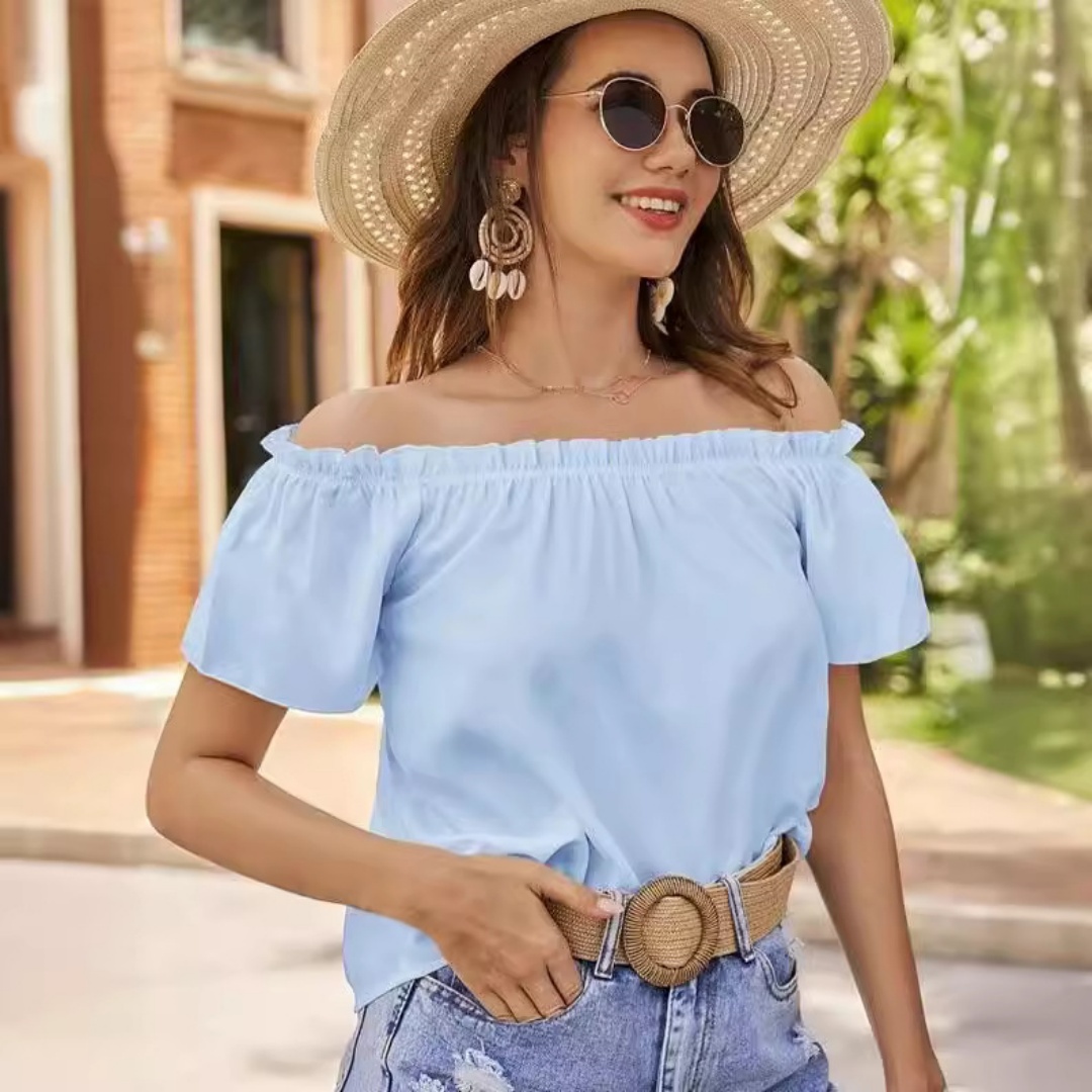 Summer Off Shoulder Blouse For - Blouse Off Shoulder recension och pris