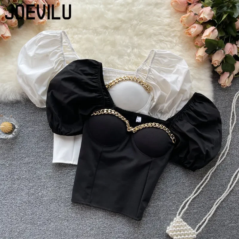Belly Button Shirt Chic Chain  - Blouse Off Shoulder recension och pris