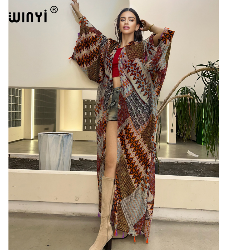 WINYI summer outfit kimono afr - Cover Up Kaftan recension och pris