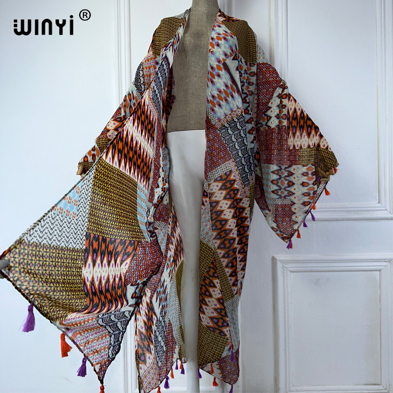 WINYI summer outfit kimono afr - Cover Up Kaftan recension och pris