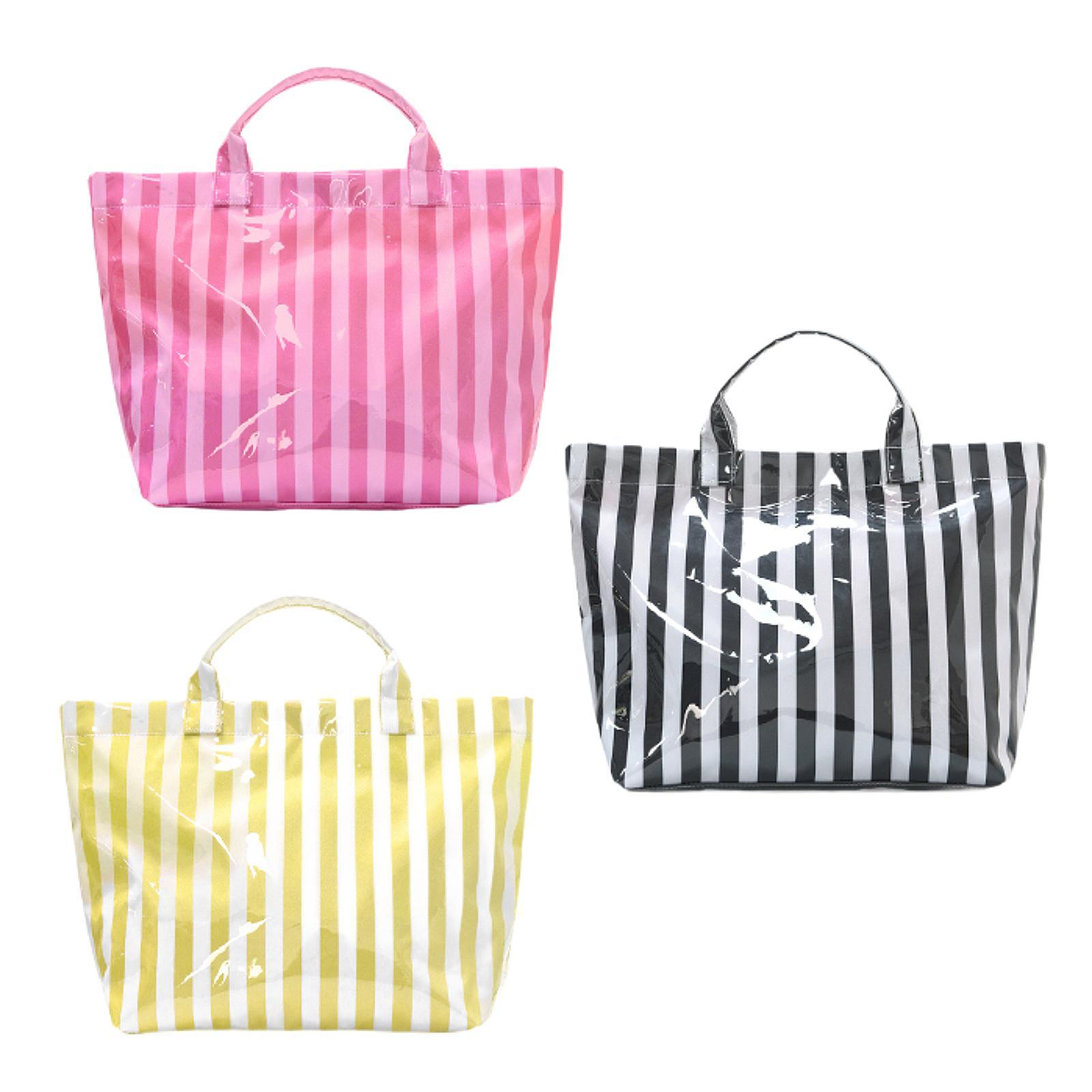 Large Striped Waterproof Tote  - Tote Bag Beach recension och pris